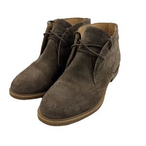 Hush Puppies Chukka Boots Womens 7.5 Wide Brown Suede Lace Up Ankle